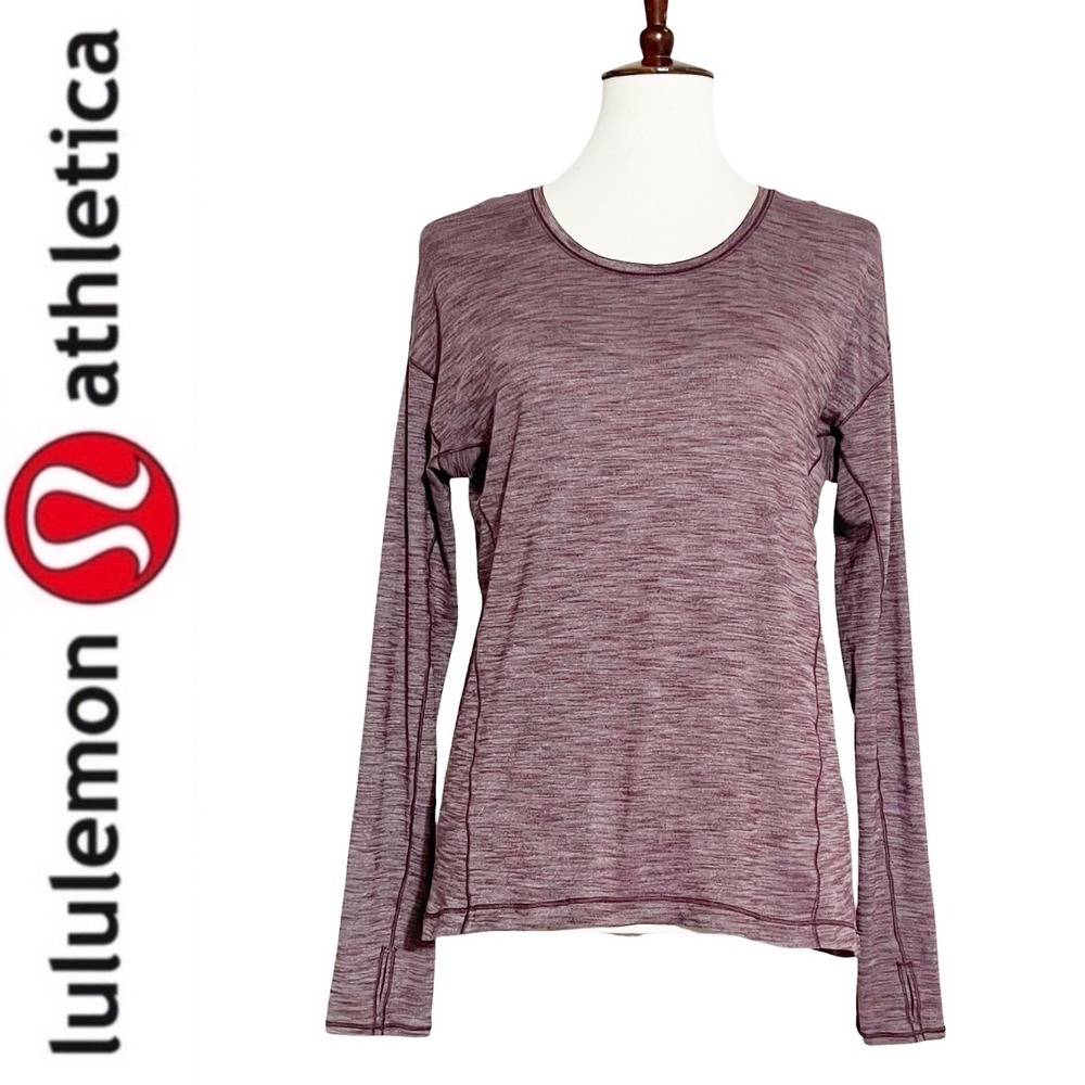 Lululemon Sweat Embrace Long Sleeve
Heathered Arctic‎ Plum Size 8